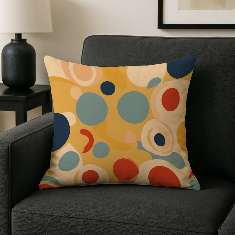 Snazzy Dash Indoor And Outdoor Pillow, Square 18"