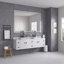 Miroir de salle de bain à DEL de 84 po x 48 po avec avant et rétroéclairage, grands miroirs muraux à intensité variable avec mémoire de forme