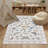 White Butterfly Washable Rug Indoor Carpet-913972181-913972179