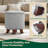Upholstered Storage Ottoman Bench Button Tufted Round Ottoman Footrest Stool for Living Room Bedroom-696008597