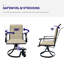 360 chaises pivotantes 360 de 2 - tissu, construction idéale pour le porche avant, revêtement pour la pelouse 2, pelouse idéale pour le jardin, cour arrière