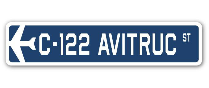 Plaque de rue Blaire C-122 Avitruc Air Force, H 6 po x l 24 po x P 1 po