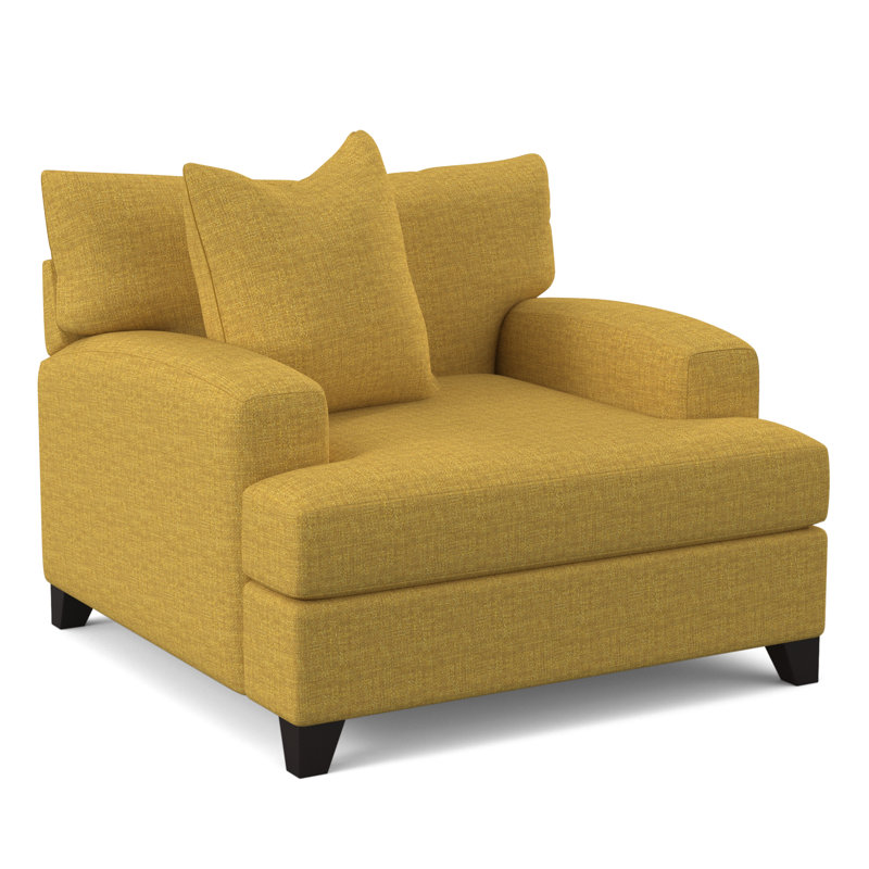 Fauteuil en polyester l 48 po Zani, Vibe zeste chenille