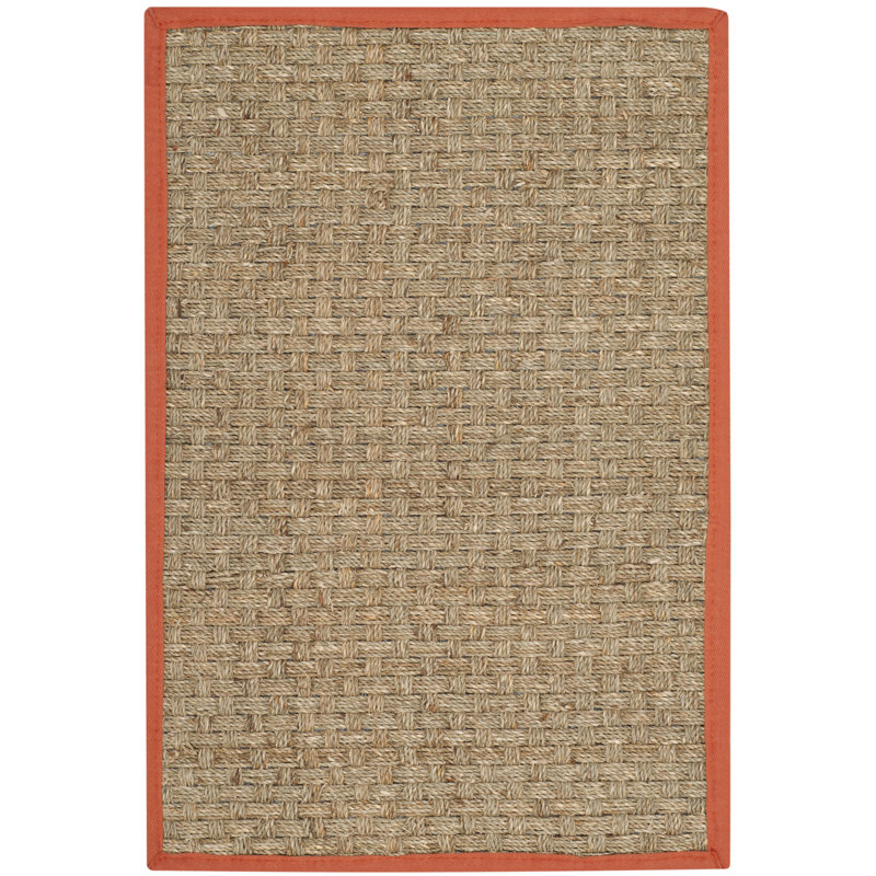 Morrisville Natural Fiber Seagrass Solid Color Rug, Rectangle 6' x 9'