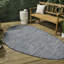 Tapis intérieur / extérieur gris / bleu marine Omid-1019405368