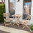 Halewood 2 - Person Acacia Wood Patio Dining Set with Square Table-1368802090