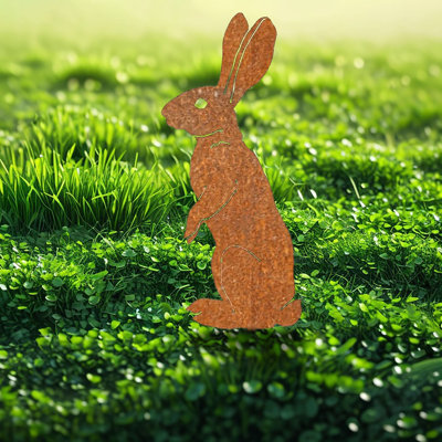 Piquet de jardin lapins Mama Bunny