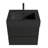 Grace 24'' Bathroom Vanity With Matt Black Engineered Quartz Sink And Soft Black Drawers-877690969