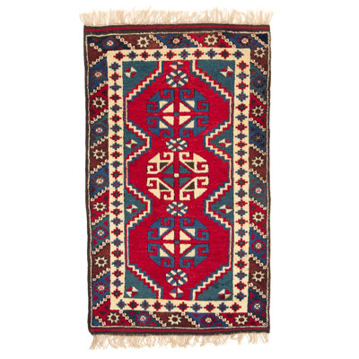 Rectangle 78 cm x 126 cm Oriental Wool Hand Woven Area Rug