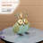 8"H Metal Owl Queen Statue Decor for Patio & Garden