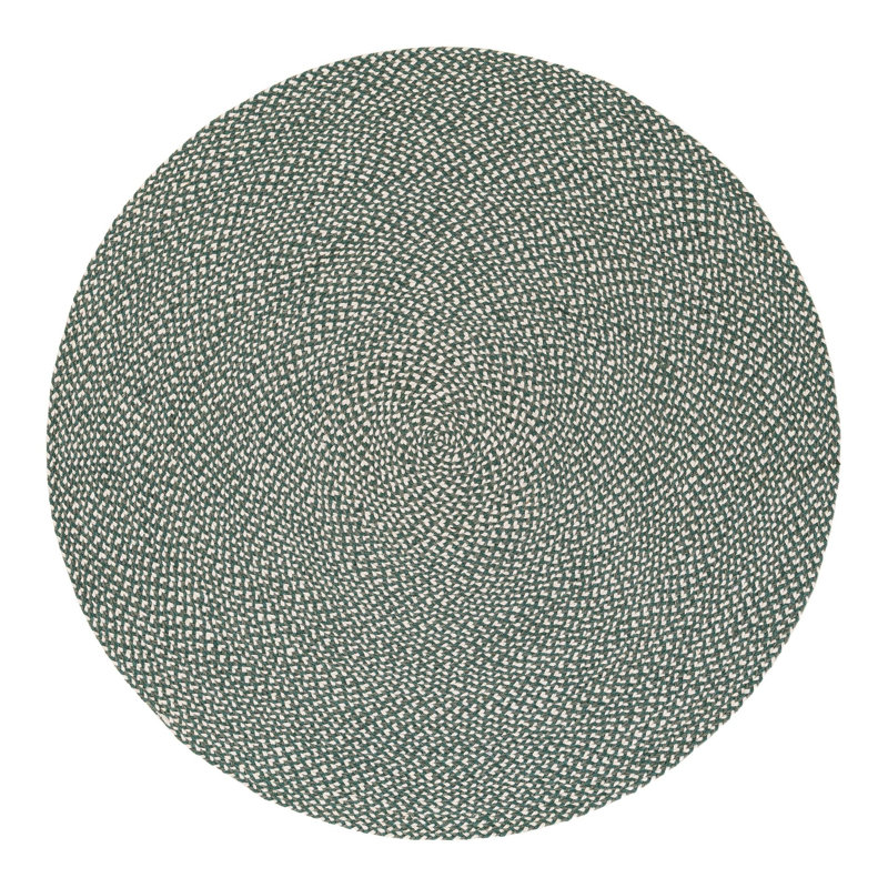 Tweed Braided Jute Rug, Round 5'1"