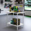 Table de travail portative réglable en acier inoxydable L 36 po x l 24 po x H 36 po VEVOR