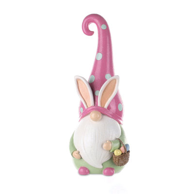 Figurine gnome de Pâques H 13 po