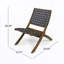 Chaise d'appoint de patio (ensemble de 2)