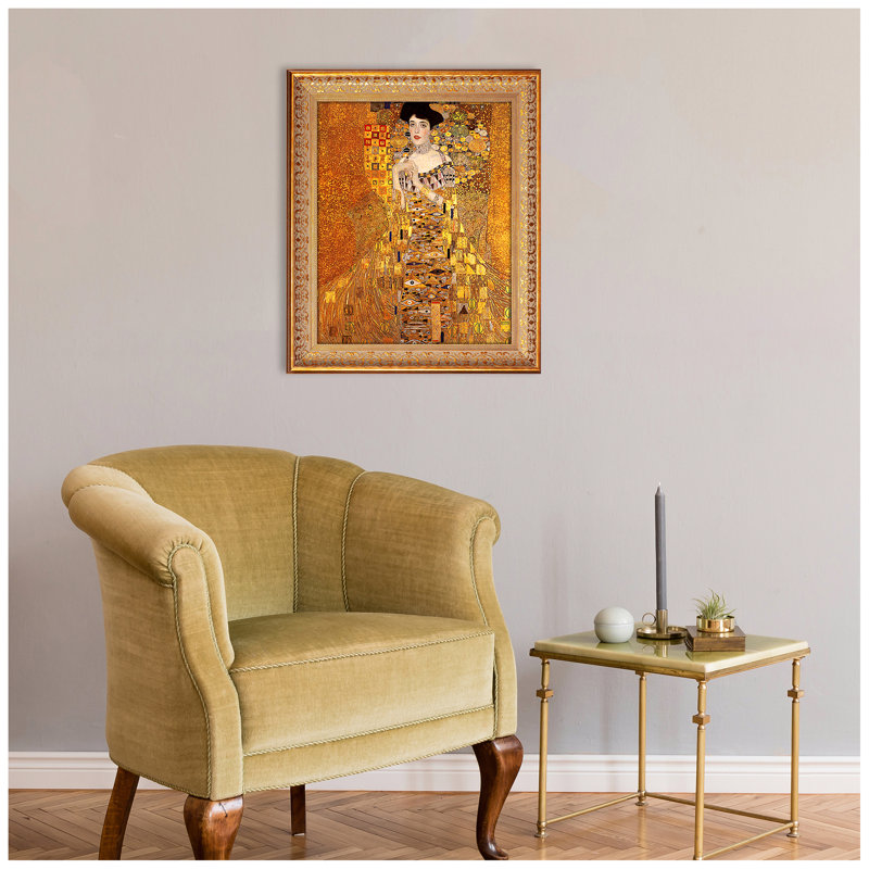 Gustav Klimt Gold Framed Artwork 24.5 x 20.5 inches