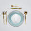 Ensemble d'assiettes bleues Ozarke's Tiffany