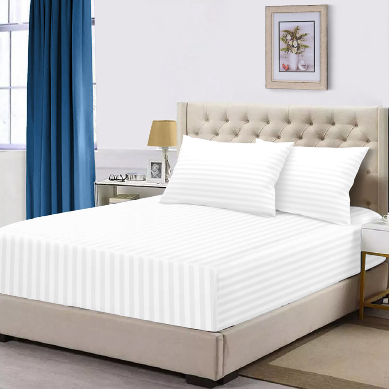Gerde Super Soft Microfiber Extra Deep Fitted Sheet, White, Kingsize (152 x 200cm)