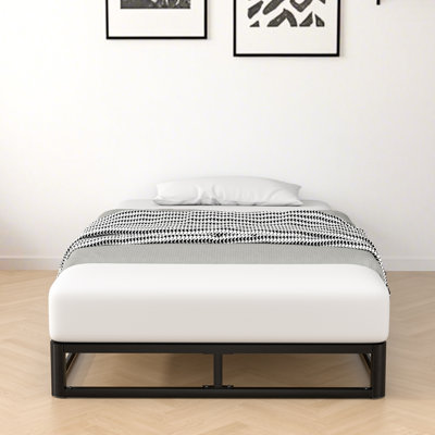 Galatia 6.3'' Low Profile Bed Frame with Wood Slats No Box Spring Needed