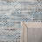 Laureldale Hand Woven Wool/Cotton Abstract Rug in Navy/Beige-347869012