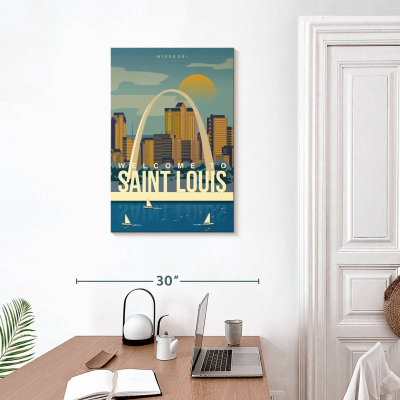 Affiche Aime Saint Louis Arch, H 30 po x l 20 po