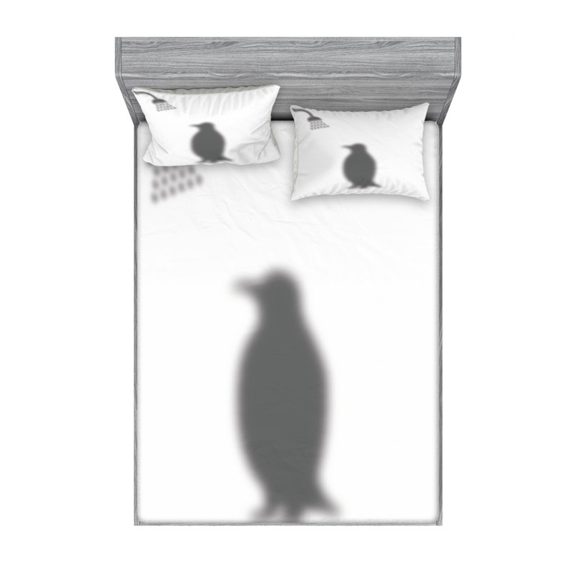 Microfiber Sheet Set, Queen Sheet Set with Fitted Sheet