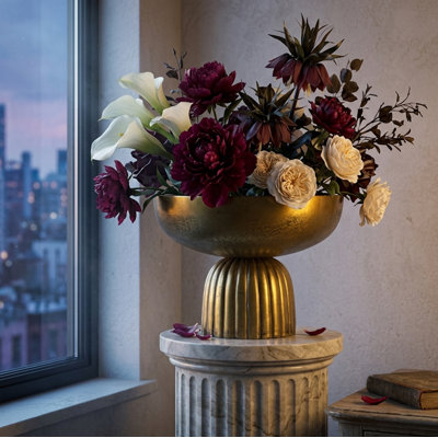 Corinthian Brass Footed Centerpiece