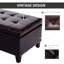 Banc de rangement avec repose-pieds Homcom-1351751441
