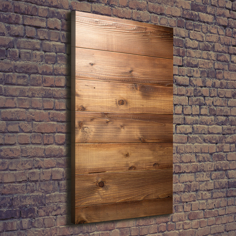 Wooden Background - Wrapped Canvas Print