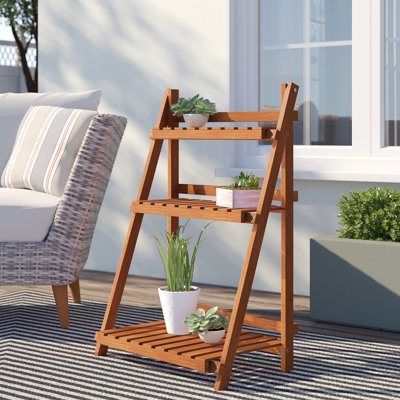 Wood Weather Resistant Plant Stand