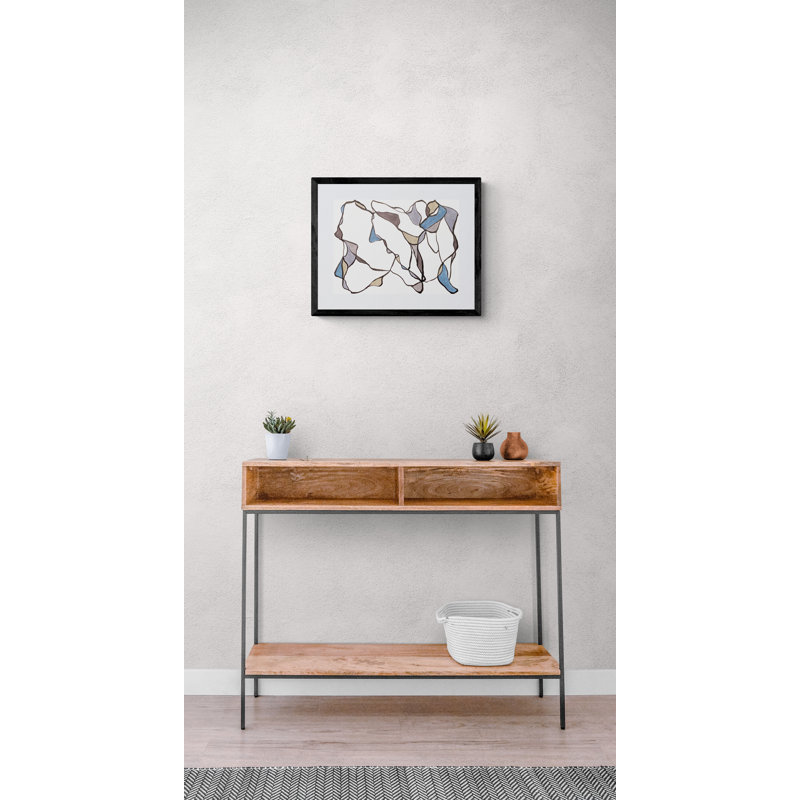 Musing Series 4.2 Print by Susan Arthur, 17.25" H x 21.25" W, Black Framed Paper