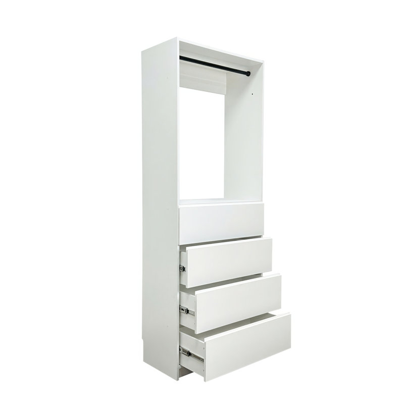 Prosper Wood Walk-in Closet with Two Rods