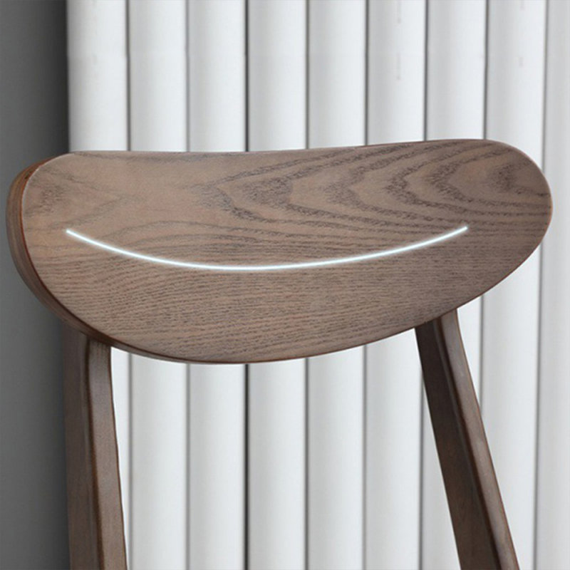 Coffee Solid back side Chair(Set of 2)
