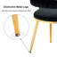 Christal 21.65'' W 4-Piece Velvet Dining Chair Set with Metal Legs-88086808
