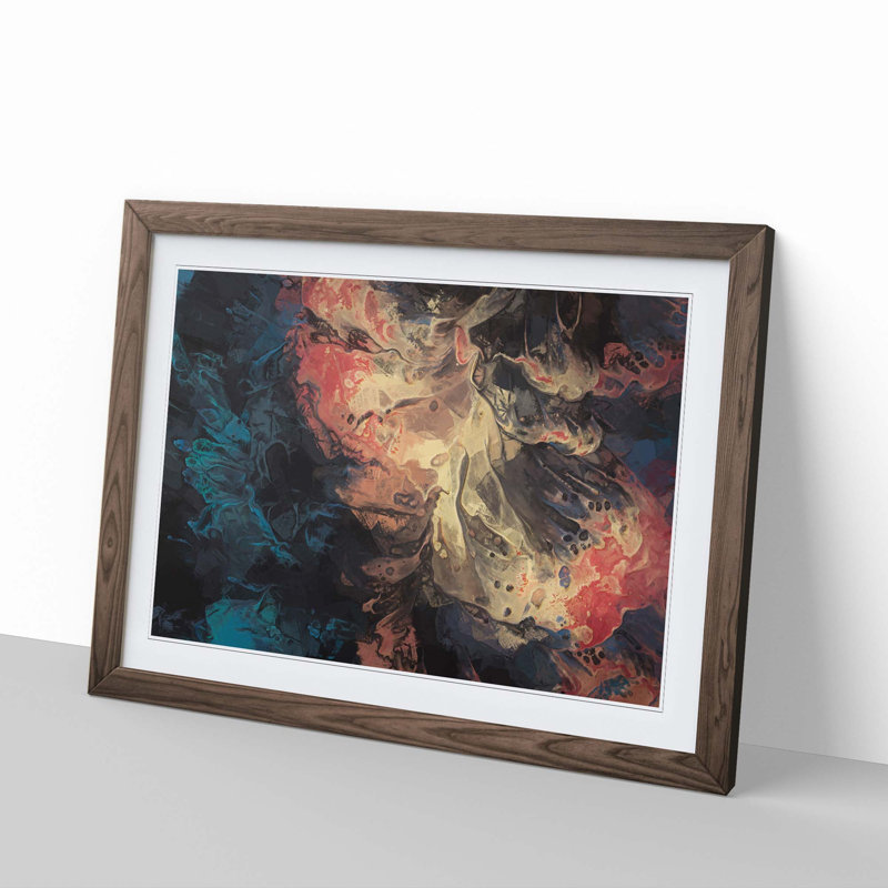 Forgotten Dreams in Abstract - Picture Frame Graphic Art Print, Walnut Framed, 36cm H x 48cm W x 2cm D