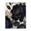 Horloge murale pivoines bleues et or-1984380576