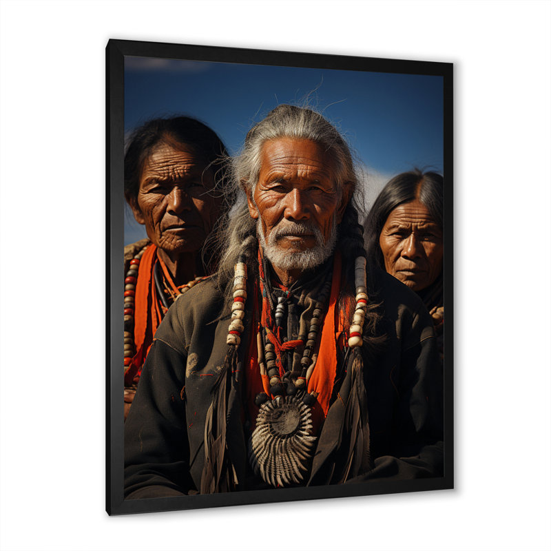 Nomades de l'Ouest désert sur toile, H 44 po x l 34 po x P 1,5 po, Cadre simple noir