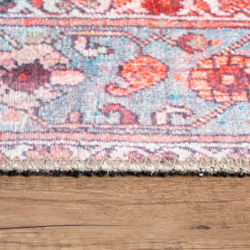 Premium Machine Washable Carpet, 4.6 x 6.2 Feet, 100% Polyester, 1850 g/m² | Pile Height: 0.2 Inches | Eco-Friendly Recycled Poly Cotton Underside | Perfect for Living Room, Bedroom, and High-Traffic Areas
