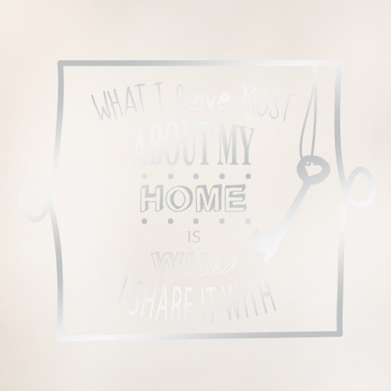 Wall Decal, Large, Shiny Silver