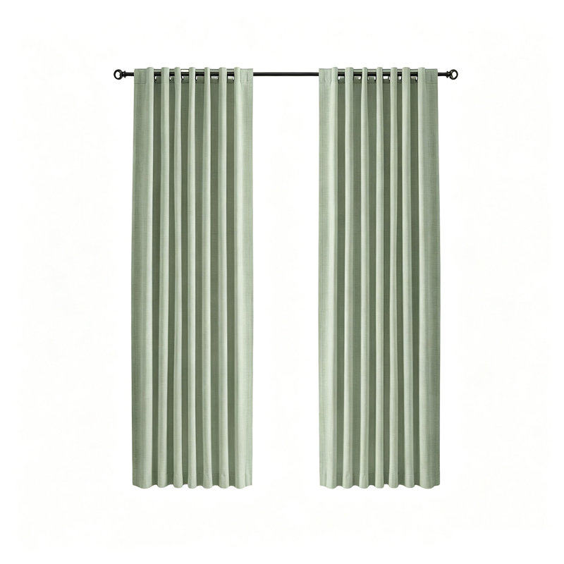 127 x 213 cm Blackout Curtains 2 Panels Thermal Insulated Curtains with Coating Back Layer