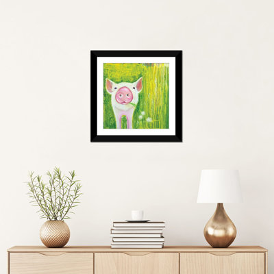 Cochon par Michelle Faber, reproduction d'art graphique sur toile
