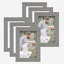 Ensemble de 2 cadres à photo simples en bois 3 po x 5 po noirs-70853717-70853705