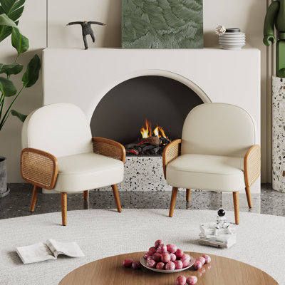 Upholstered Armchair Set Of 2