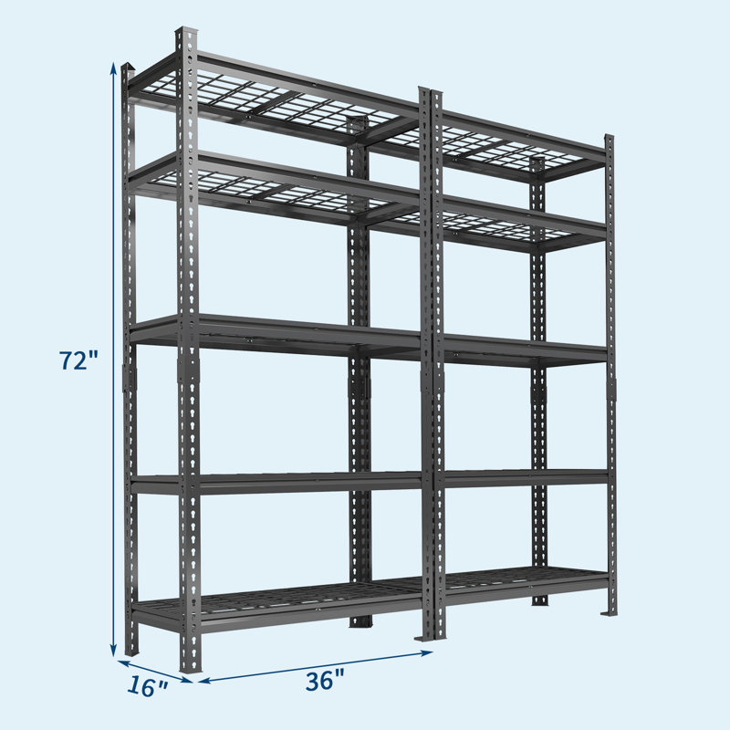 182.9cm W Steel Shelving Unit