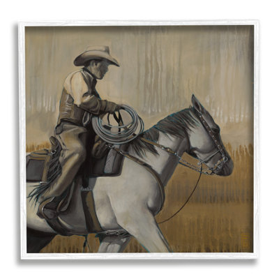 " Cowboy " Acrylic Painting