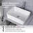 60'' Double Bathroom Vanity with Manufactured Wood Top, Mirror not Included-817136864