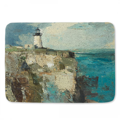 Tapis de bain paysage phare