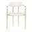Bellatrix 18'' H Velvet Upholstered Metal Armchair-343536723