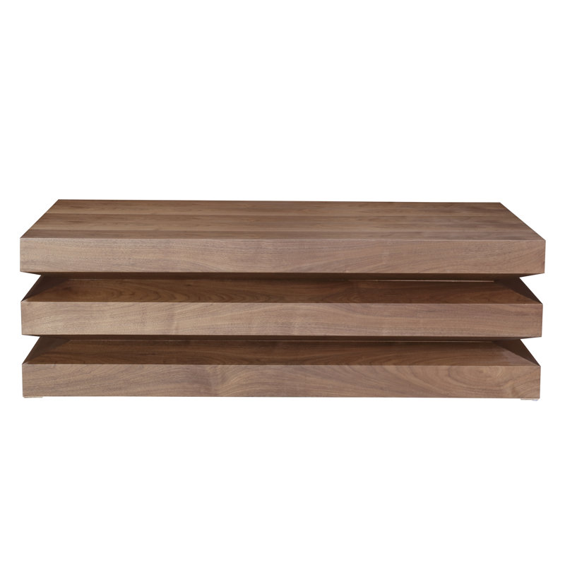 Table basse Utica Rect - Noyer clair
