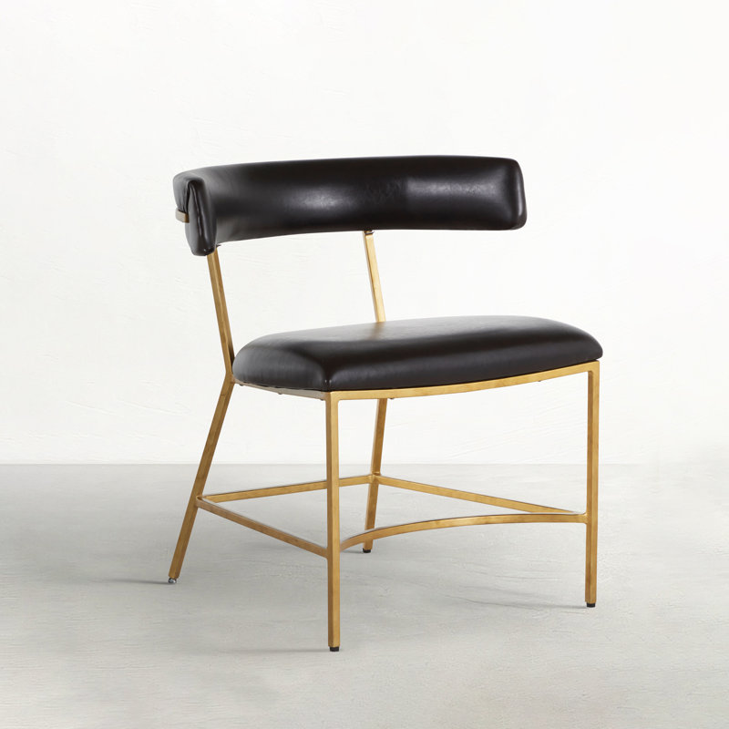 Matthew Wing Back Side Chair in Black