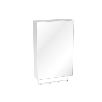 16'' X 24'' Wall Mounted Silver Bathroom Mirror With Storage, Large - Capacity Compartments, Wear & Corrosion Material Aluminum Framework Cabinet, Formaldehyde , Easy Assembly For Organization